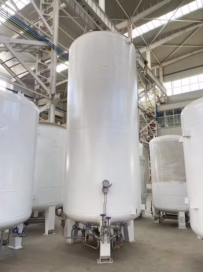Industriegasausrüstung Honrizontal kryogener Lagertank