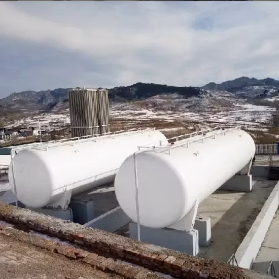 China ISO LPG 200 m3 Kryobehälter Druckflüssigkeitssamengefäß Zylinderhersteller Simbabwe Fas Transport Gasspeicher Skid Stickstofftank zum Verkauf 50 % Rabatt